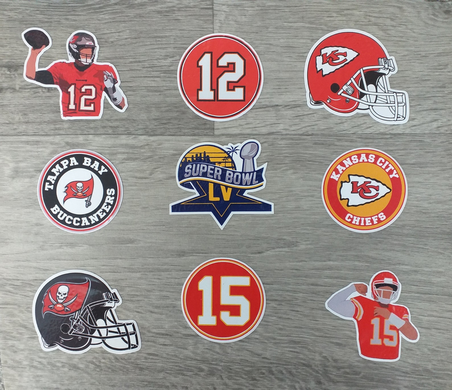 Super Bowl LV NFL Vinyl Sticker Pack. American Football Etsy