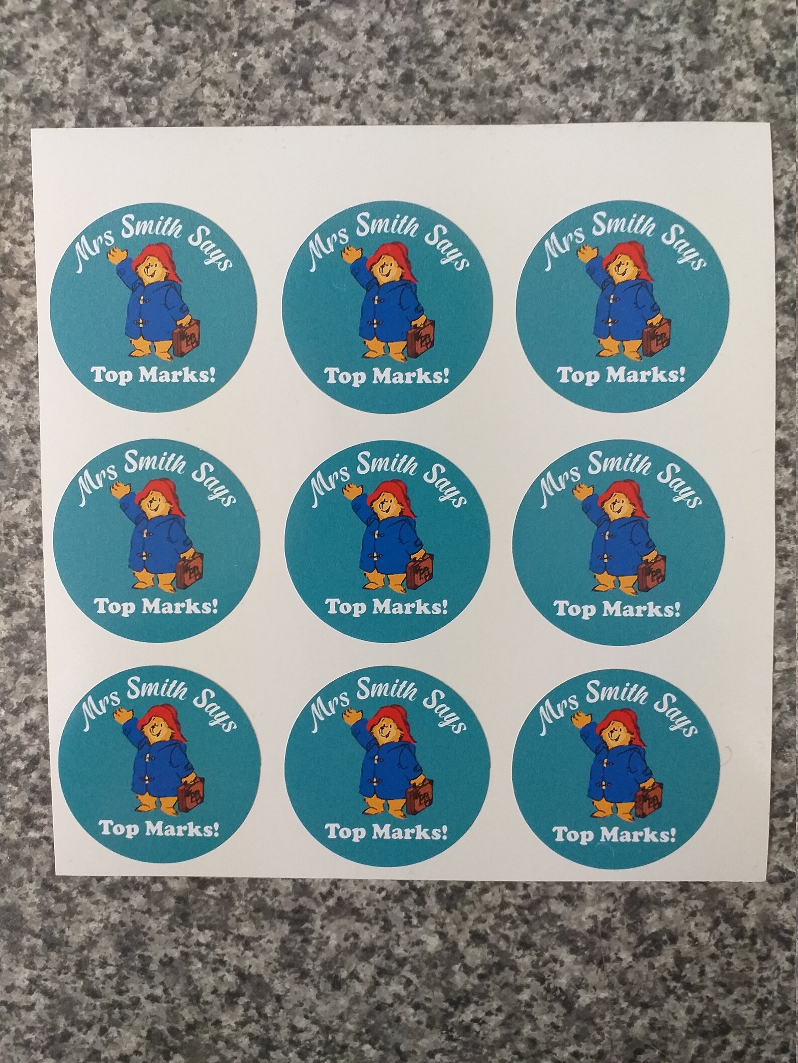 Personalised Teacher Stickers Teacher Stationary Teacher Etsy