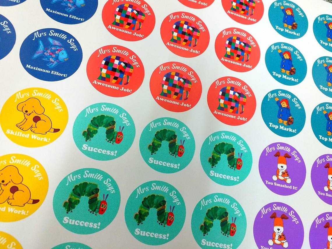 Personalised Teacher Stickers Teacher Stationary Teacher Etsy