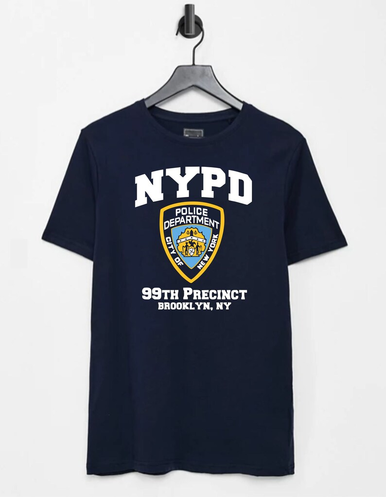 Brooklyn 99 NYPD Adult/Unisex Navy T-Shirt Free UK Delivery | Etsy