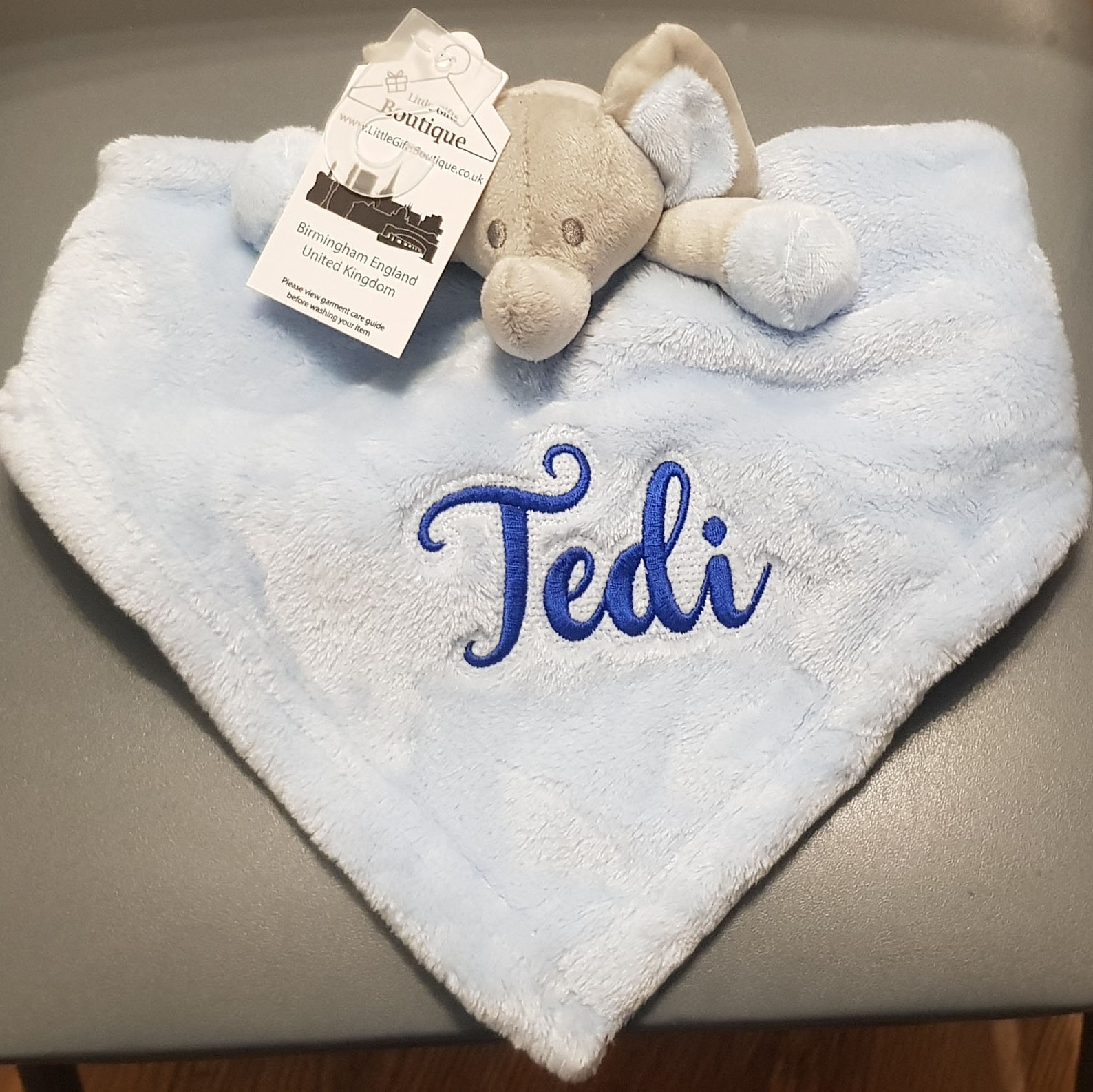 Personalised Luxury Baby Blue Gift Set for Newborn Baby Boys Etsy