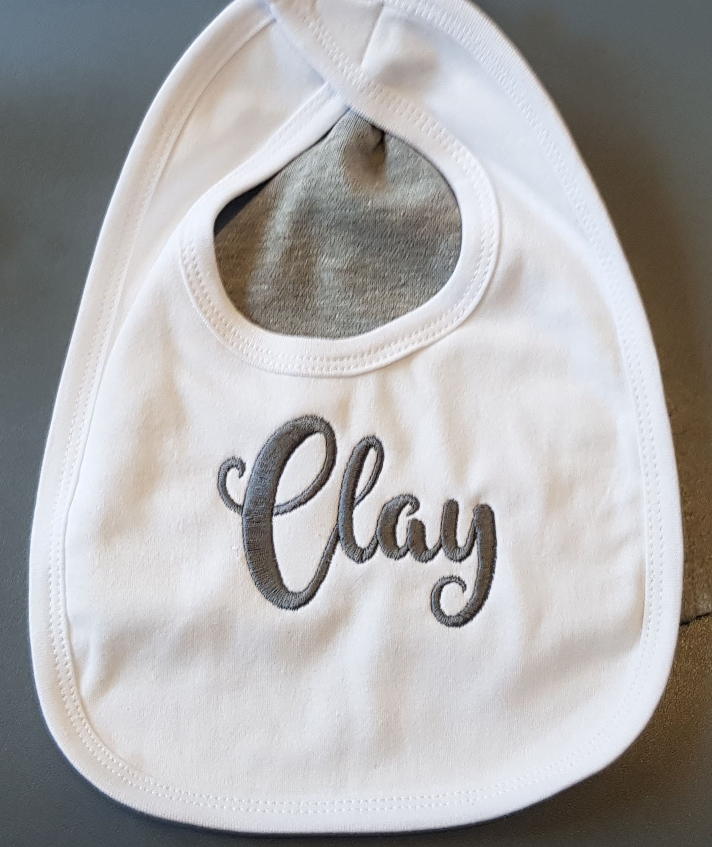 Personalised Baby Bib Embroidered Name Baby Bib Soft Bib for Etsy