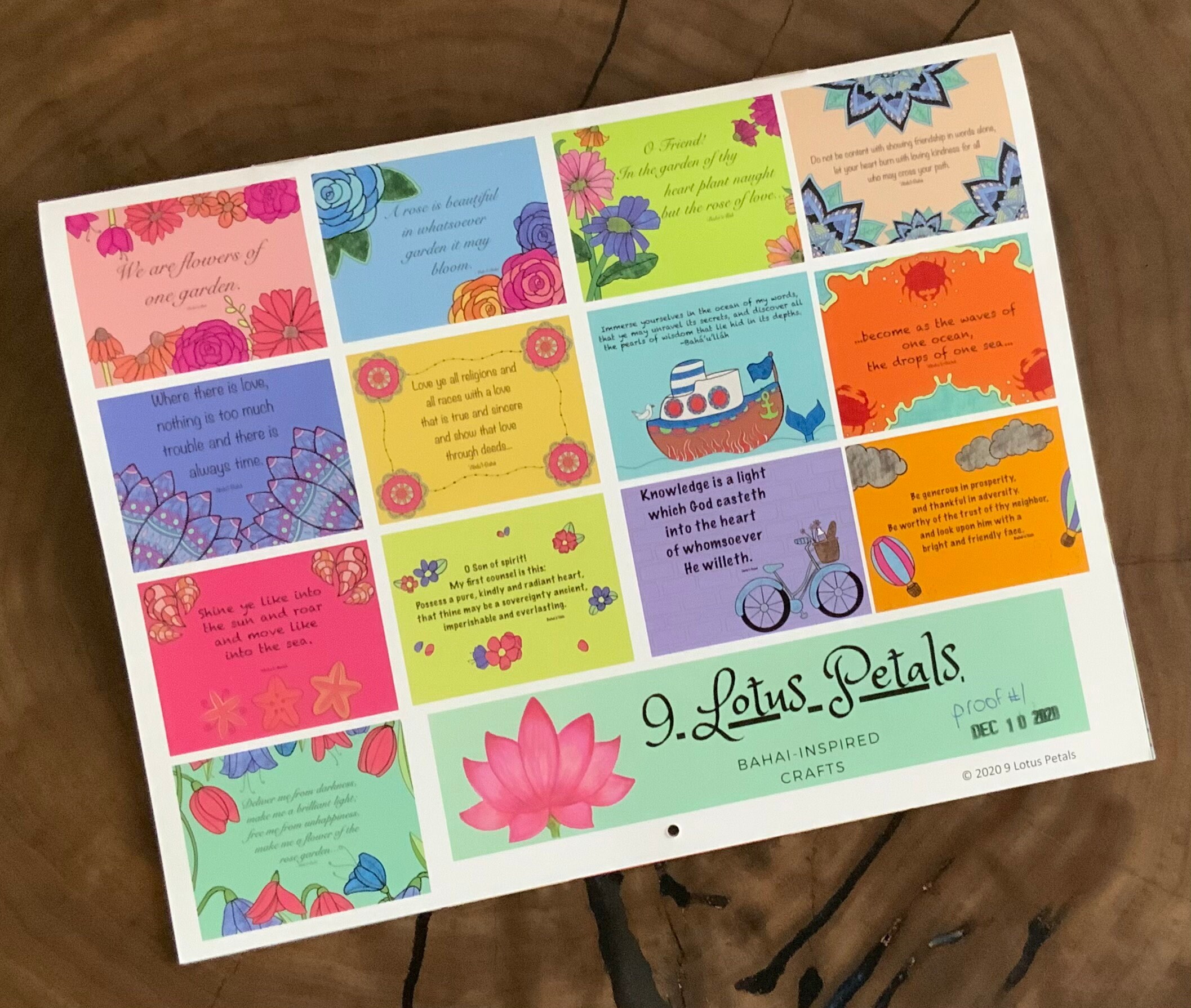 Digital Download Bahai Calendar 178 B.E | Etsy