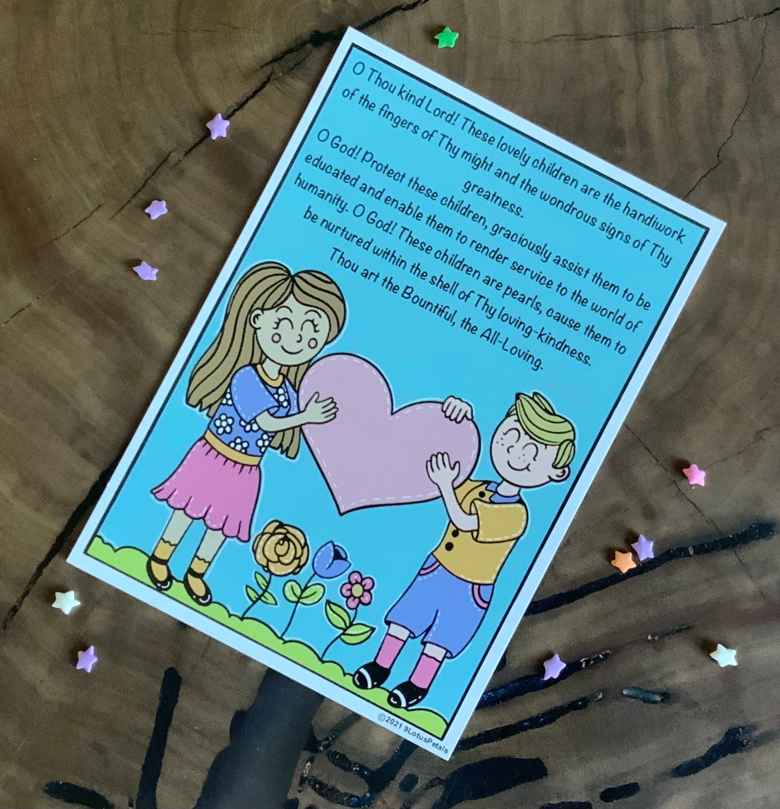 Baháí Prayer Cards for Children and Youth Etsy
