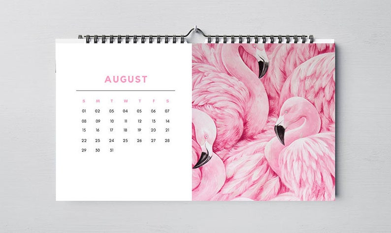 Calendar 2021 / All in pink calendar / calendar easy to print | Etsy