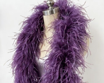 6 Ply Ostrich Feather Boa – Full Volume, Elegant Drape