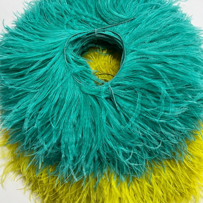 faux ostrich feather shawl