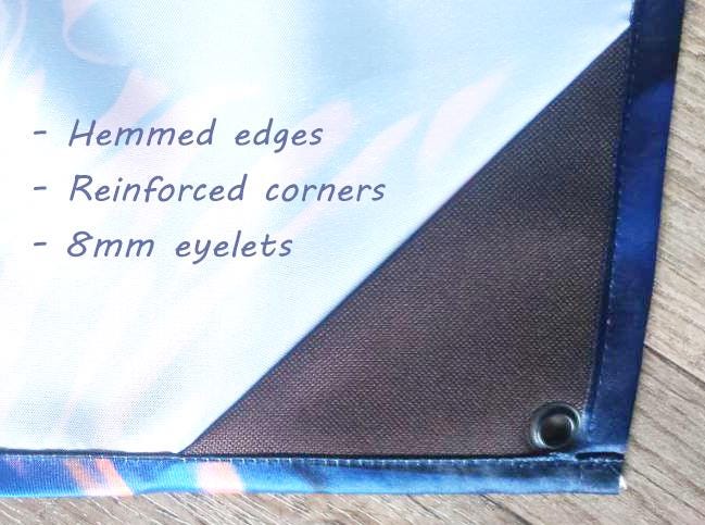 シピボ柄のサイケデリックな UV 反応性タペストリー、ブラック