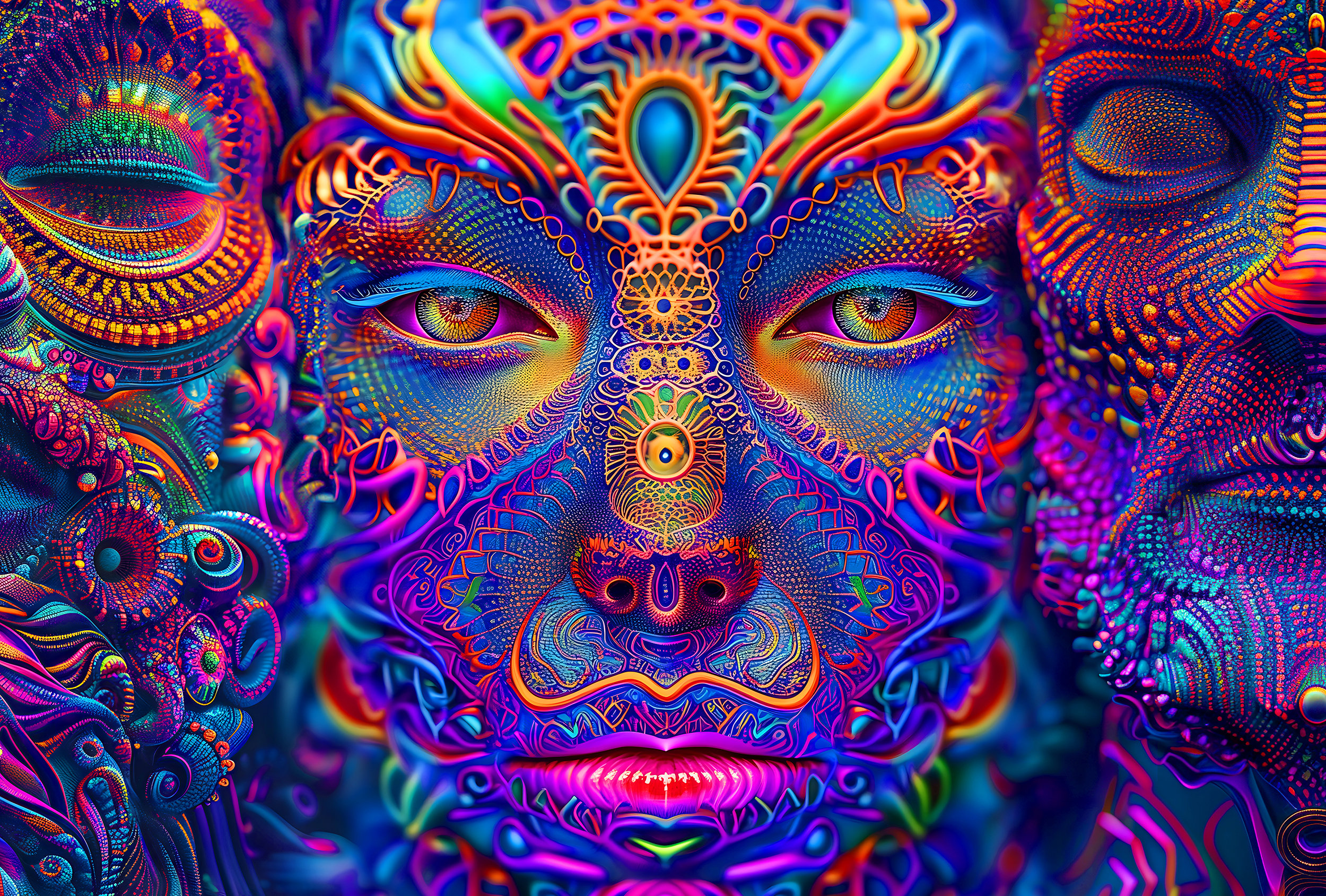 Psychedelic Wall Tapestry Etsy
