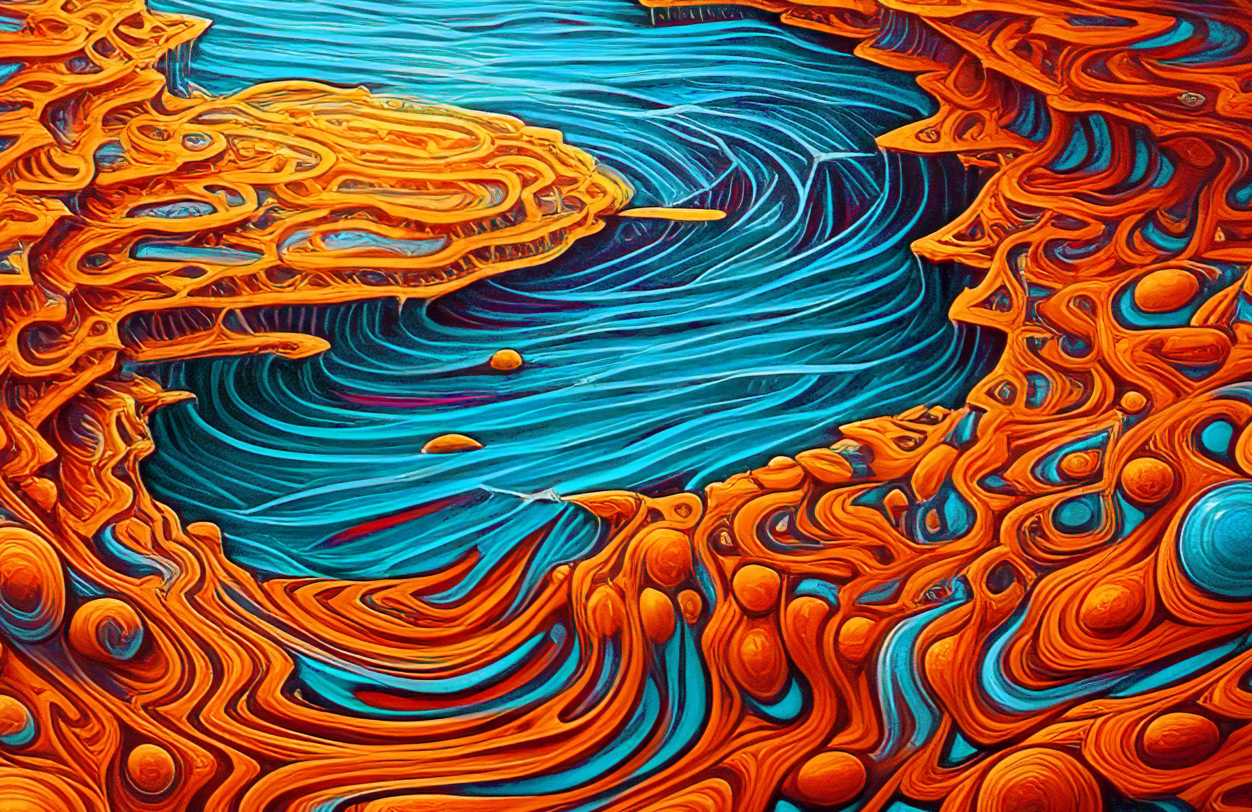 ユーカリ　ドライアート UV Reactive Tapestry: Trippy Desert Dream, Blacklight Surreal