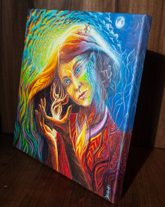 Spiritual Healing Art | Psychedelic Visionary Art CANVAS PRINT