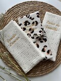 Customizable family record book cover with embroidery, ideal wedding or birth gift product logo