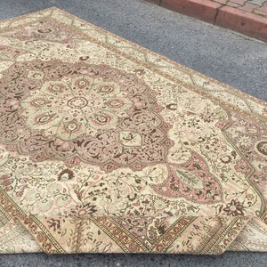 6x9 Home Decor Rug, Turkish area  rug, bedroom rug, 6&#39;3&quot; X 9&#39;3&quot;  Hand woven Rugs  R6862F36