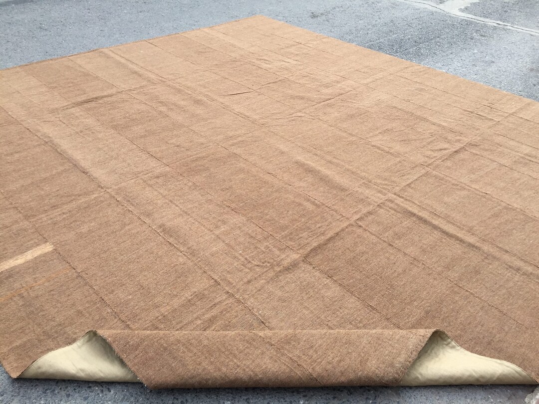 12x13 Oversize Patchwork Rug Brown Hemp Rug Square Rug for Etsy