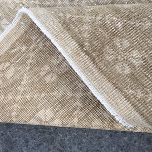6x9 beige brown area rug,  hand woven rug,  living room rug ,  6' X 8'9" bedroom rug R7647F53