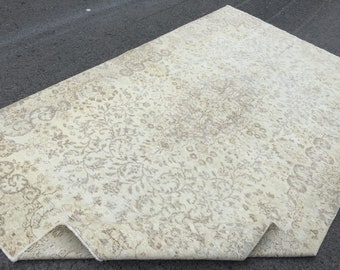 hand woven dining room carpet , 5'5" X 8'8" Turkish Area Rug R6720F33