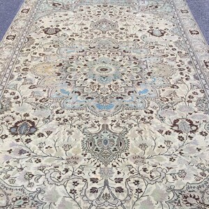 6x10 wool bedroom rug, retro rug , vintage rug , 6&#39; X 9&#39;6&quot;  Oriental rug R7031F51