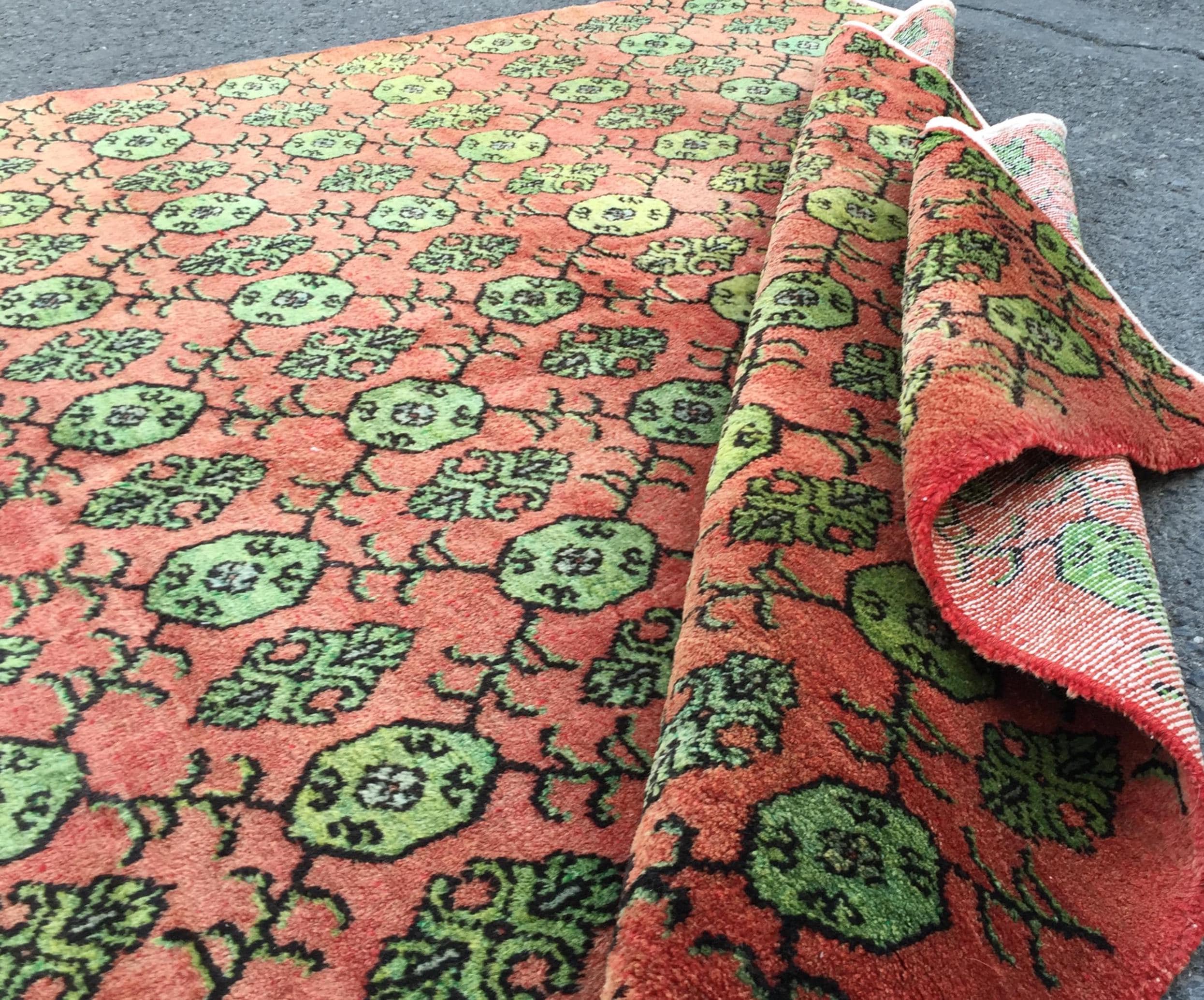 Woven Turkish Rug for Living Room, 6'5