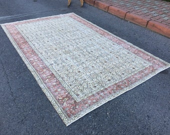 tappeto da soggiorno tessuto a mano, tappeto turco da letto 6' X 9'8" R6130F28