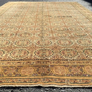 6x9 Woven Turkish Rug , Area Rug Turkish , Hereke rug 6&#39;5&quot; X 9&#39;3&quot; , Handmade vintage rug R5925F22