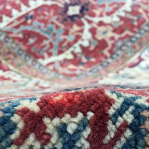 8x11 red original Oushak rug, Wool Living room rug,8&#39;3&quot; X 10&#39;8&quot; luxury area  rug R9218F100