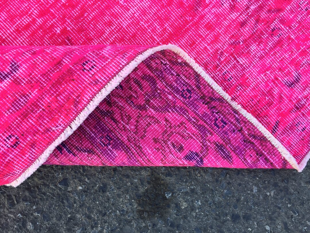 7x9 Vintage Pink Rug Boho Rug 7'1 X 9'4 Etsy