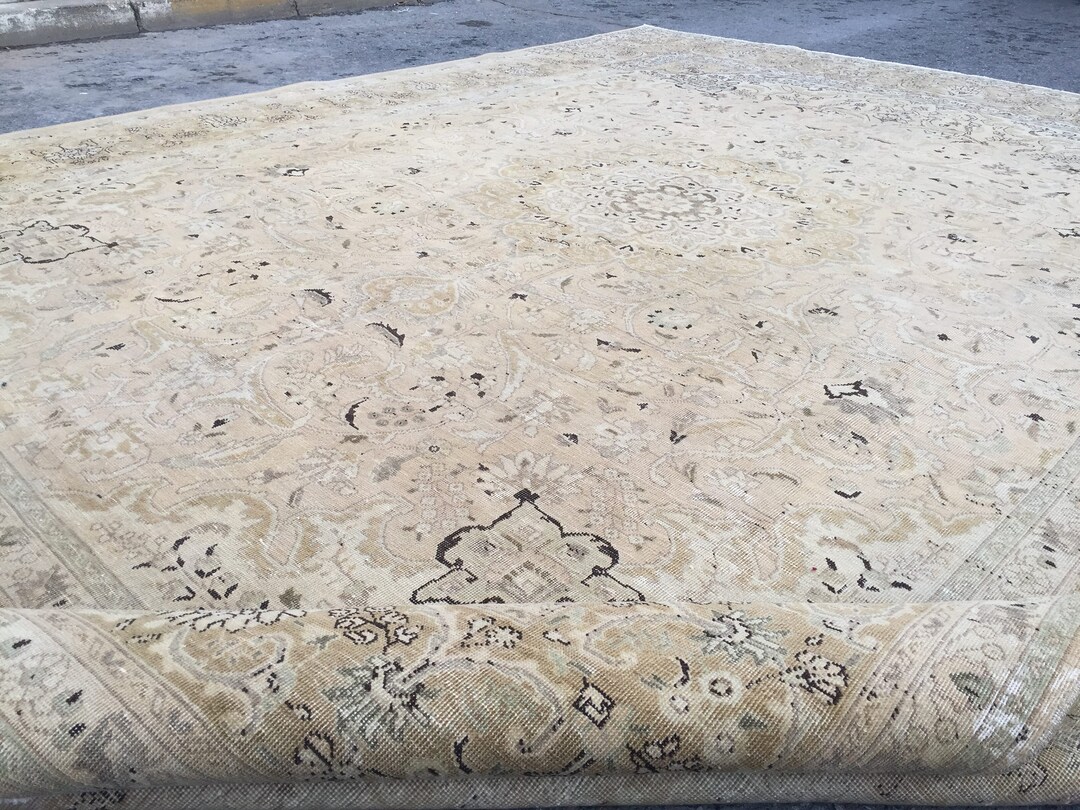 10x13 Hand Woven Rug Beige Area Rug 9 '8 X Etsy