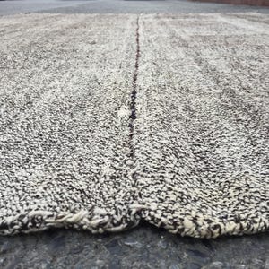 6x8 retro area rug, woven handmade  hemp , 6'4" X 8'2" Turkish hemp,  R9039F89