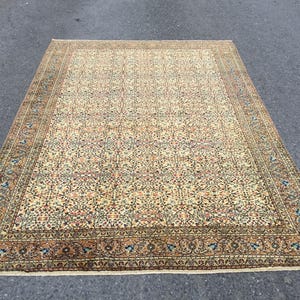 6x9 home decor rug, boho bedroom rug, 6&#39;4&quot; X 9&#39;3&quot;  Vintage Living room rug R9092F90
