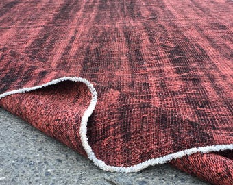 6x9  Vintage Turkish rug , Handmade bedroom 70s rug , 6'3" X 9'5" retro rug, R9157F95