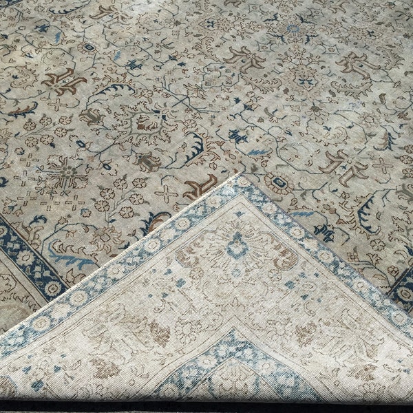 9 X 12 Blue Oriental Rug Etsy