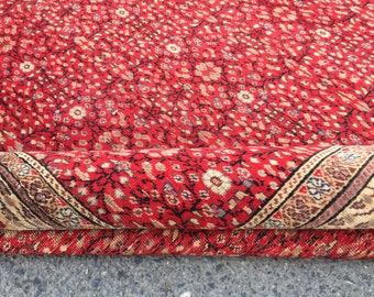 6x9 red rug for living room, hand woven rug, 6'5" X 9'3"  area rug, R8345F63