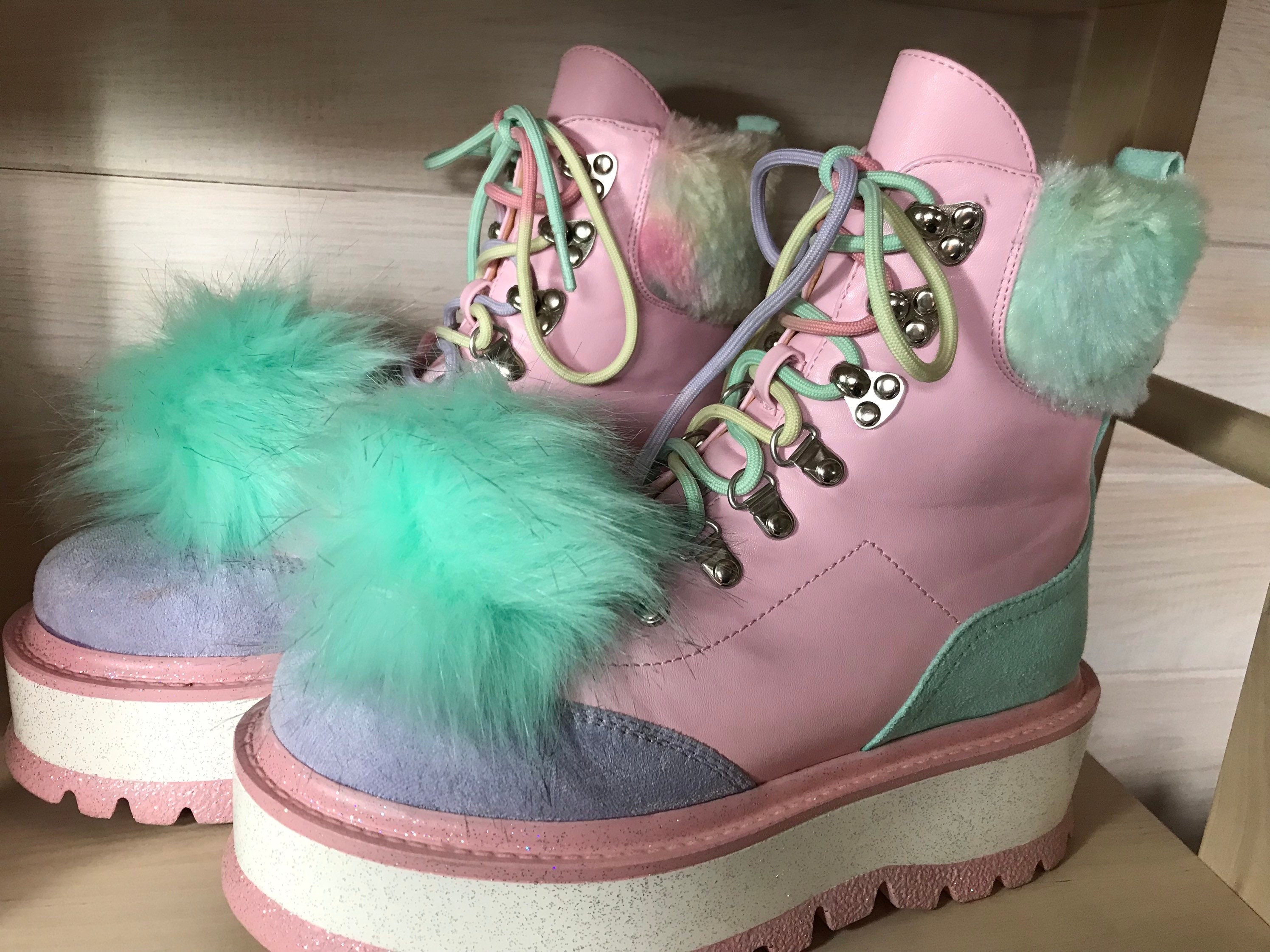 COWGIRL STYLE Pink Rabbit Fur and Suede Boots , pink boots, fur boots,  winter boots, pink, fur, suede boots, cowgirl fashion, fall fashion, winter  fashion, western boots, gypsy boots, PINK, wholesale boots