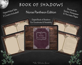 Norse Gods Book of Shadows | Digital Reference Guide for GoodNotes & Notability