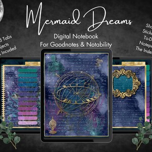 Digital Notebook Goodnotes, 12 subject Notability journal, hyperlinked digital journal, hyperlink goodnotes, iPad Notebook, Digital student