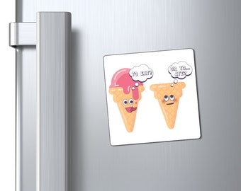 Funny Ice Cream Fridge Magnet