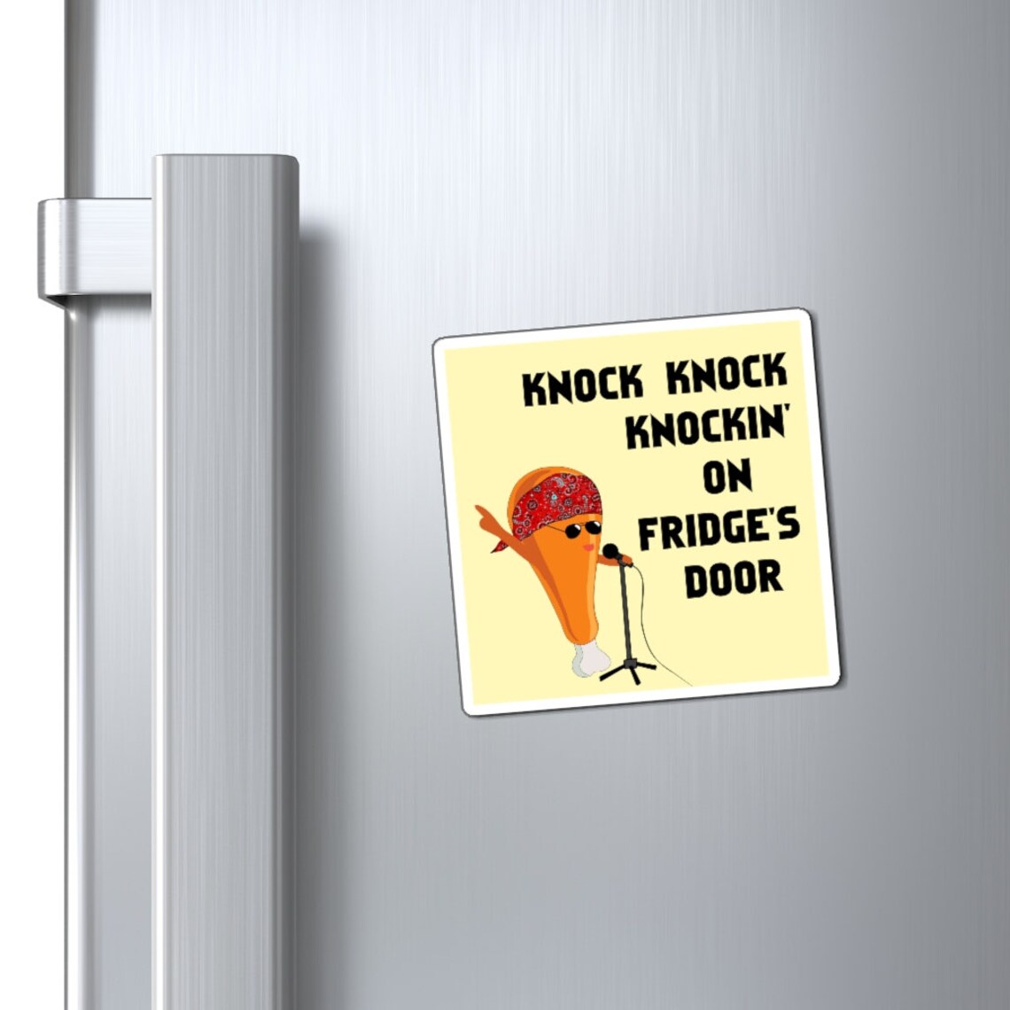 Knock Knock Knockin' On Fridge's Door I Funny Fridge Etsy