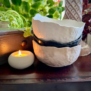 Textured Concrete Bowl | Round Concrete Bowl | Cement Bowl | Decorative Bowl Tray | Wavy Bowl | Bowl Decor | Concrete Home Decor