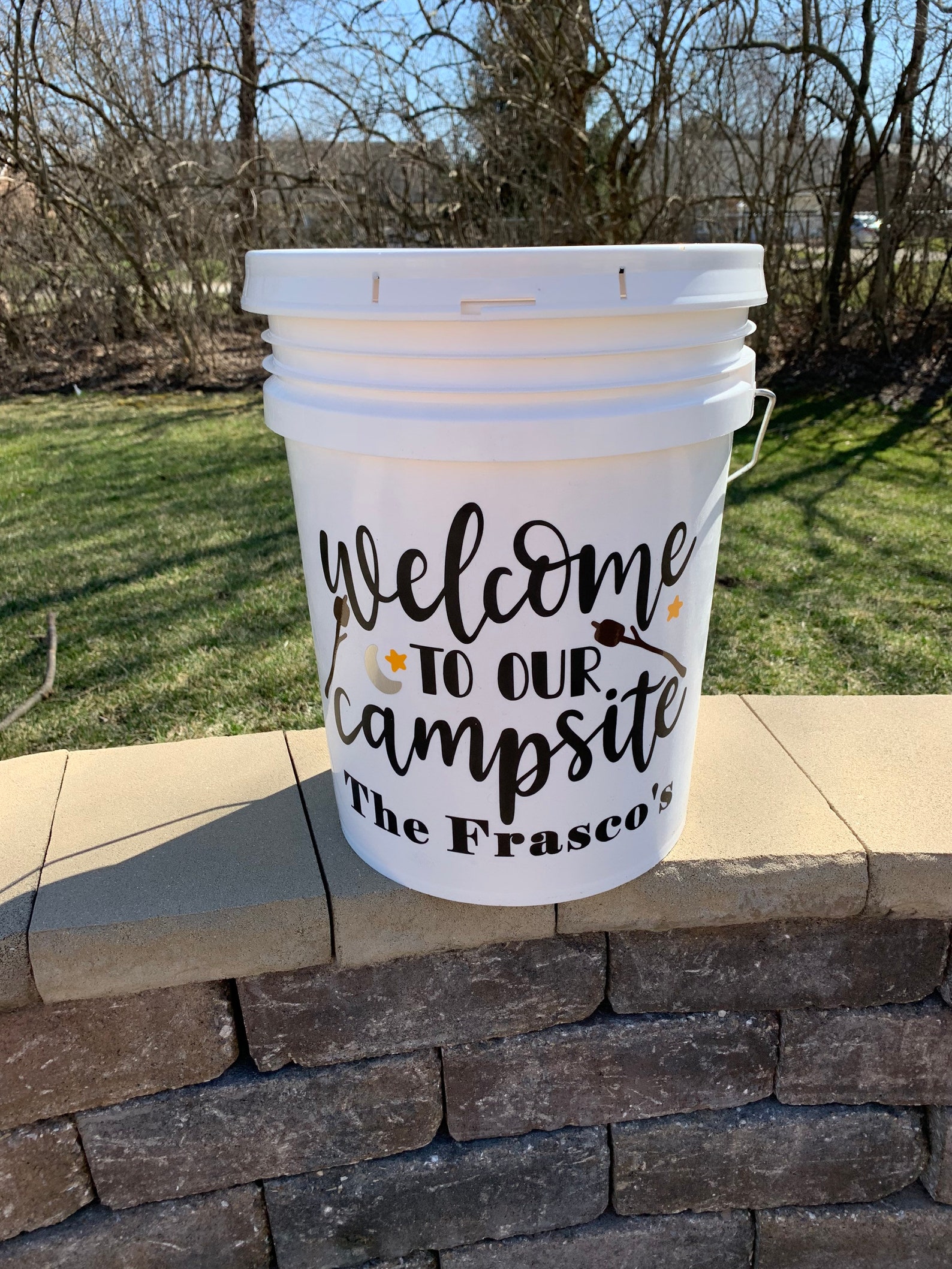 Lighted Camping Bucket with free personalization Etsy