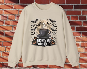 Sudadera de Pesadilla antes del café: un jersey de Halloween espeluznante