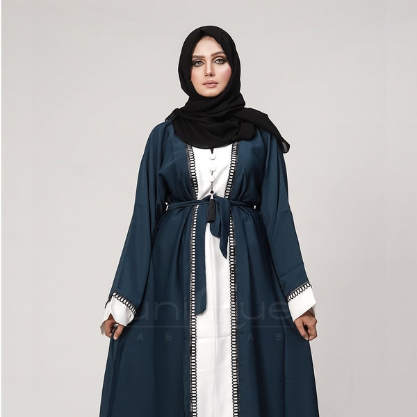 Essential Green, Purple Muslim Closed Abaya | Muslim Prayer Dress