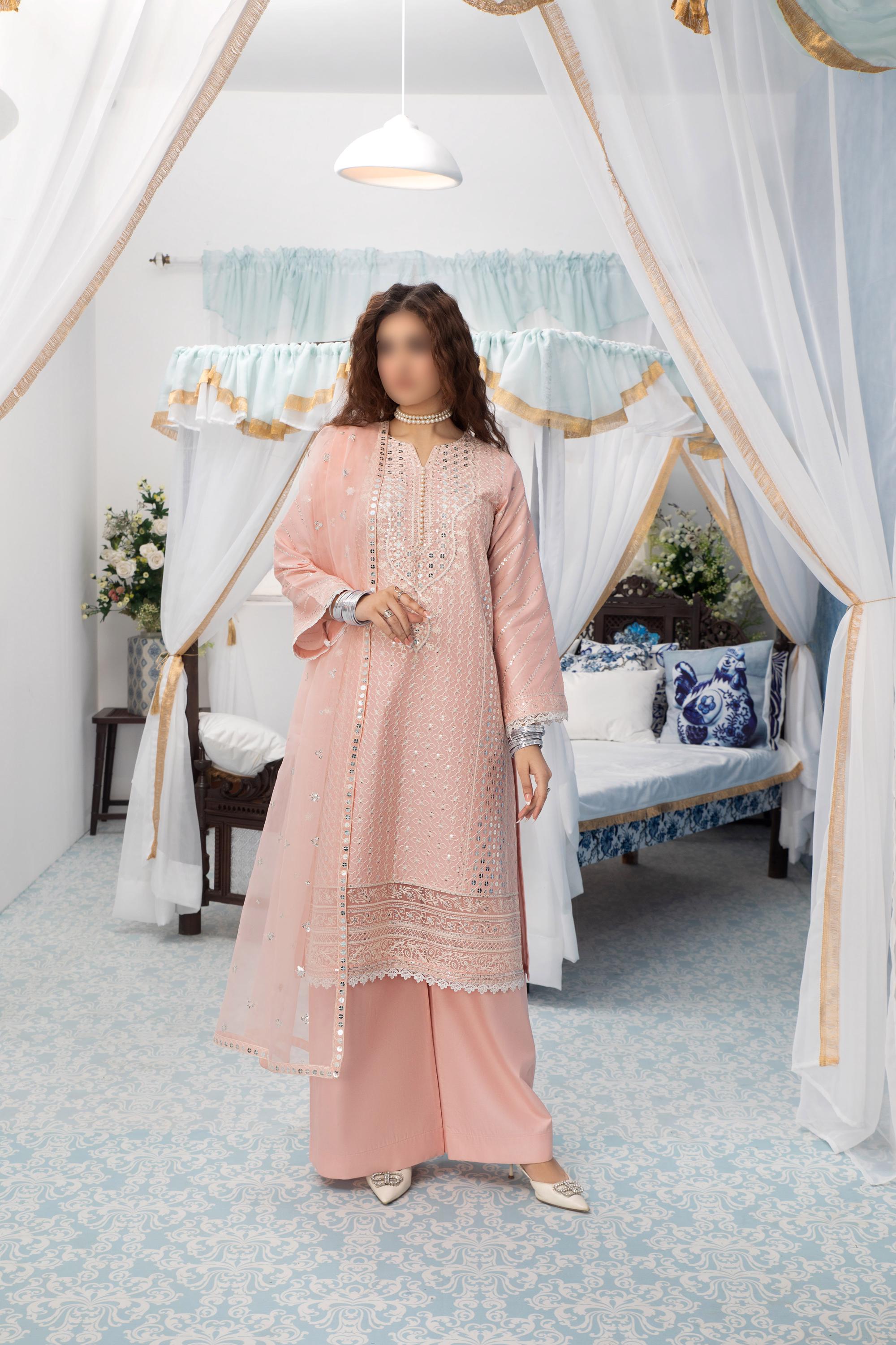 dusty pink asian dress Pink Modern Ao Dai For Women main image 1