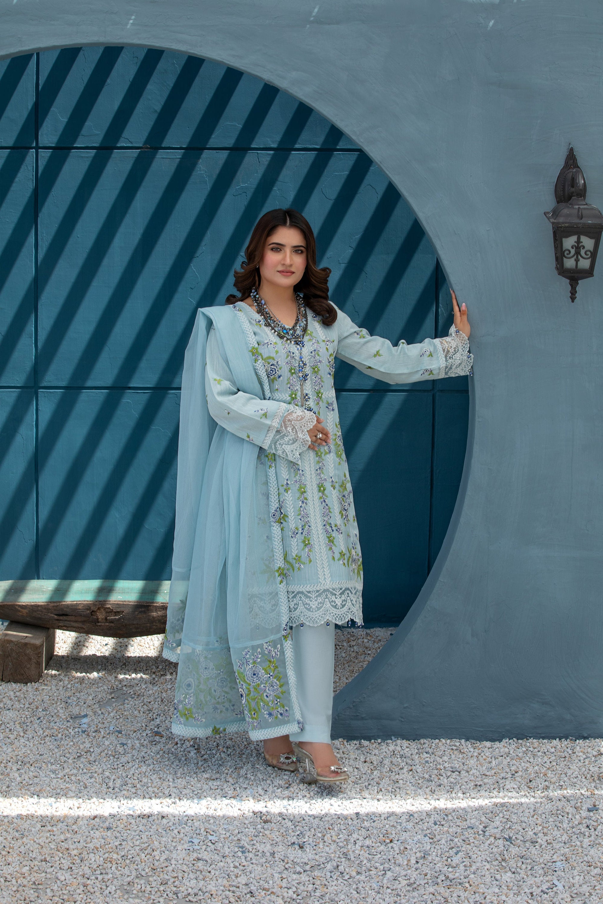 Light Blue Salwar Suit UK