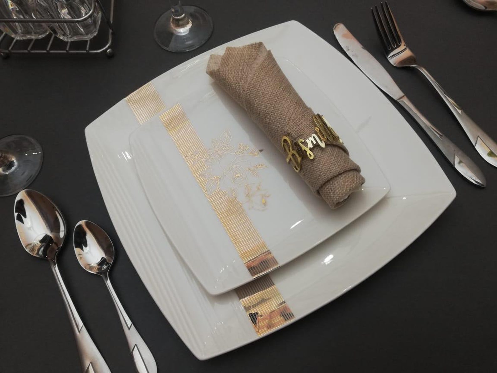 Bismillah Napkin Rings Set of 6 Etsy