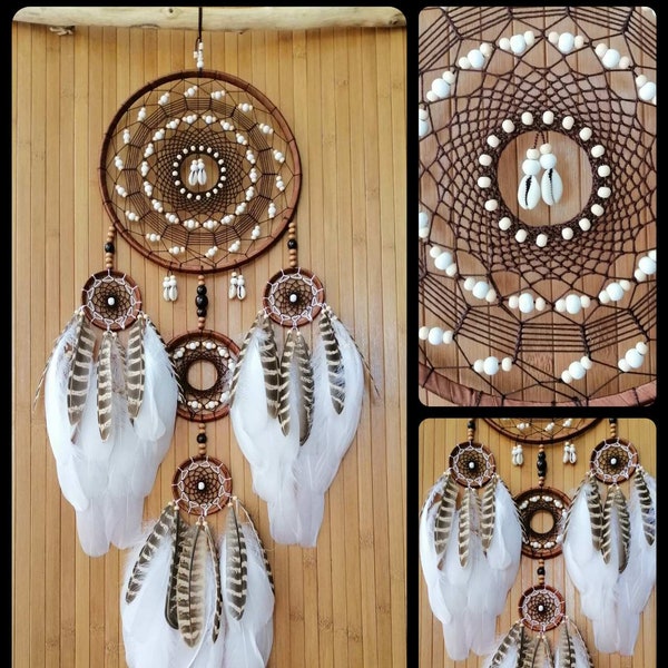 Neue Große Traumfänger Wandbehang College Wohnheim Dekor | Indianer Traumfänger | Traditioneller Ojibwe Traumfanger | Weihnachtsgeschenk
