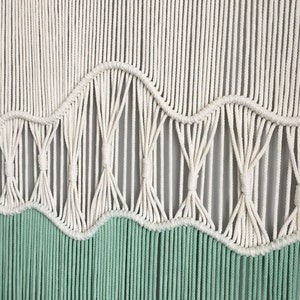 Gradient Dark Green Macrame Wall Hanging Vintage Cute Hand - Etsy