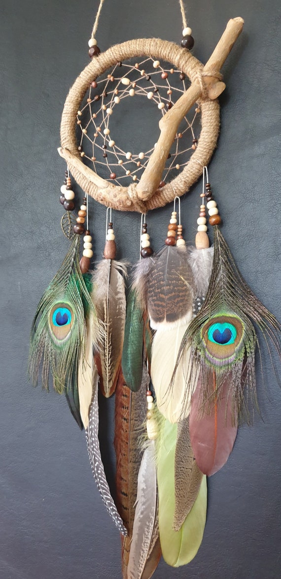 ネイティブアメリカン作☆ドリームキャッチャー ネイティブアメリカンがデザインした寝室用の本物のドリーム