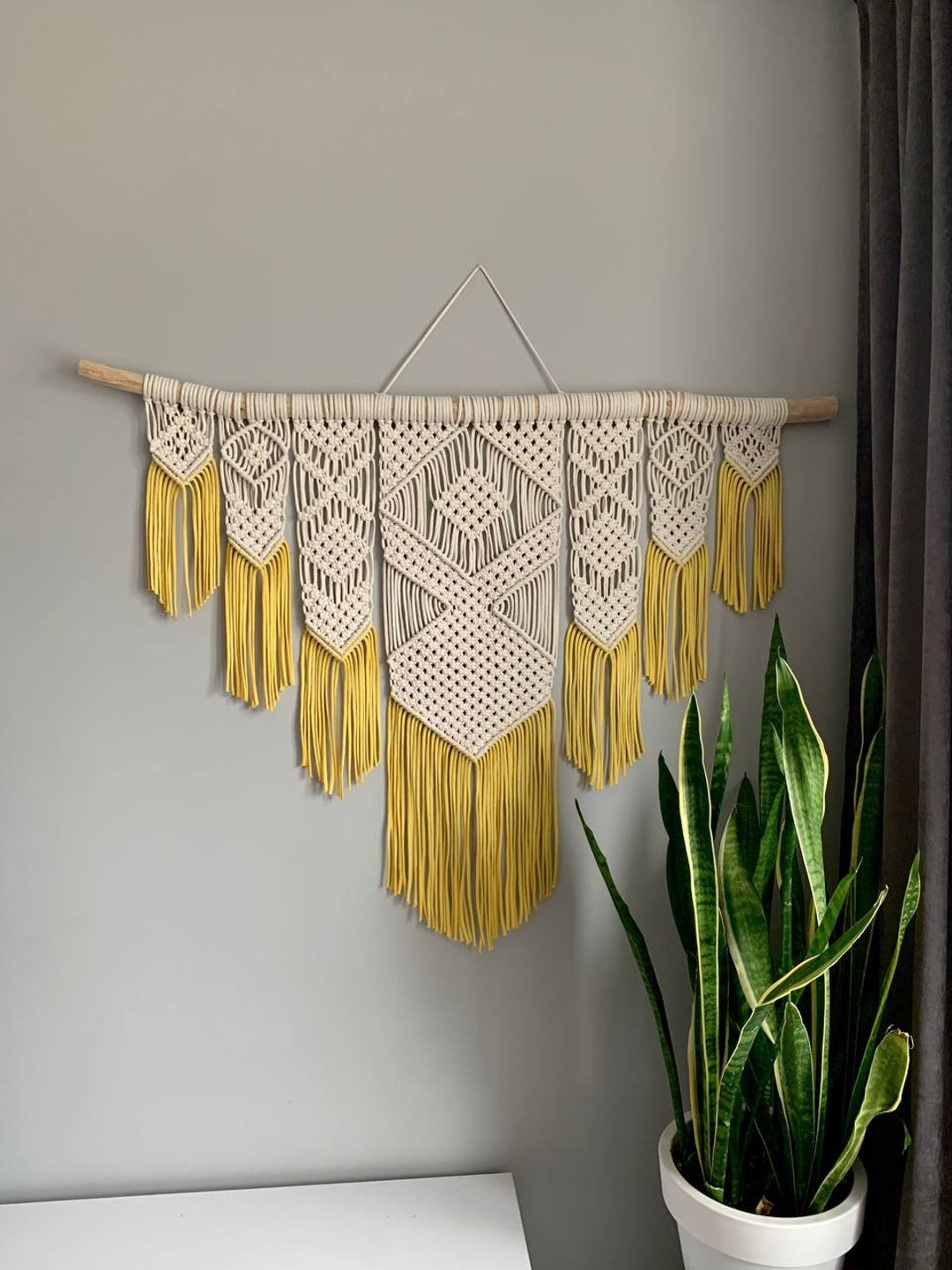 Large Macrame Wall Hanging Fiber Art Modern Macrame Large - Etsy