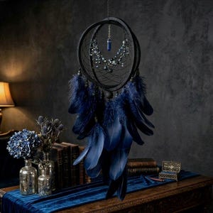 Indian art authentic dreamcatcher, bedroom Indian art dream cathcer, Ojibwe design traumfanger