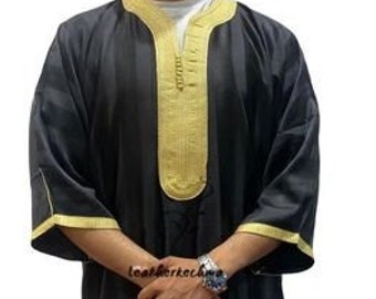 Moroccan kaftan, Cotton Kaftan, long dress for Men, Moroccan Dress, Moroccan djellaba, Djellaba Handmade , oriental kaftan, gift for men